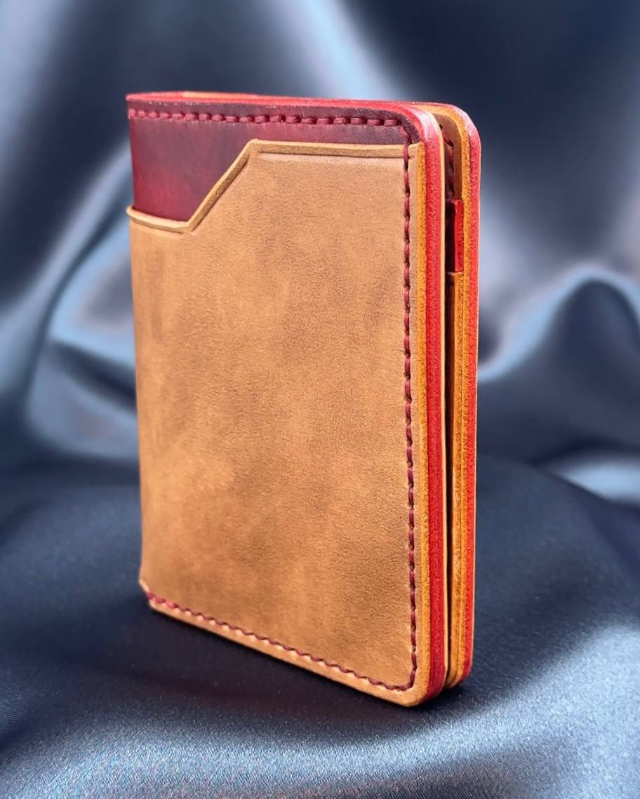 VERTEX Dual-Color Italian Leather Wallets | Leather Studio Skif