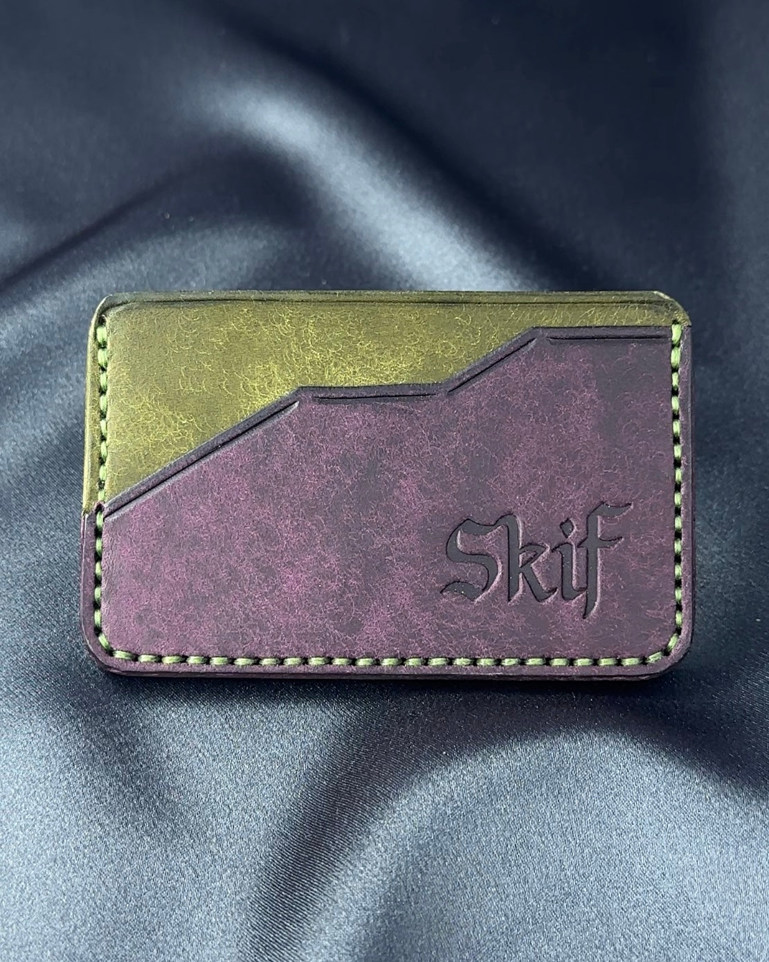 leather card holder front view  EDGE model