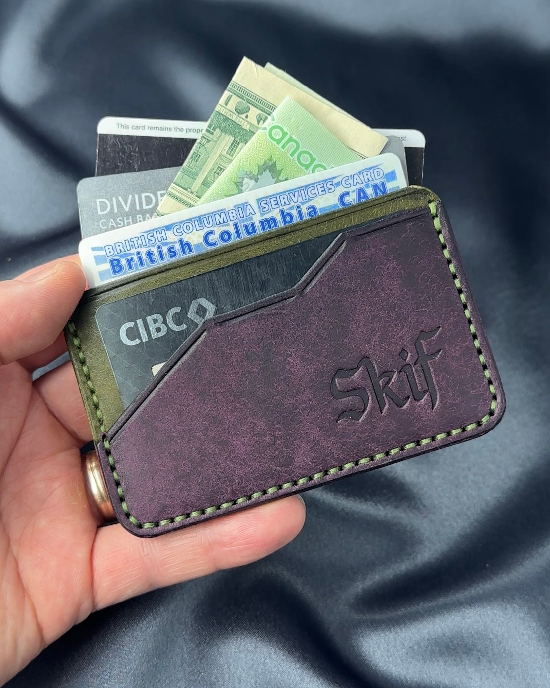 leather card holder cash and cards capacity EDGE model