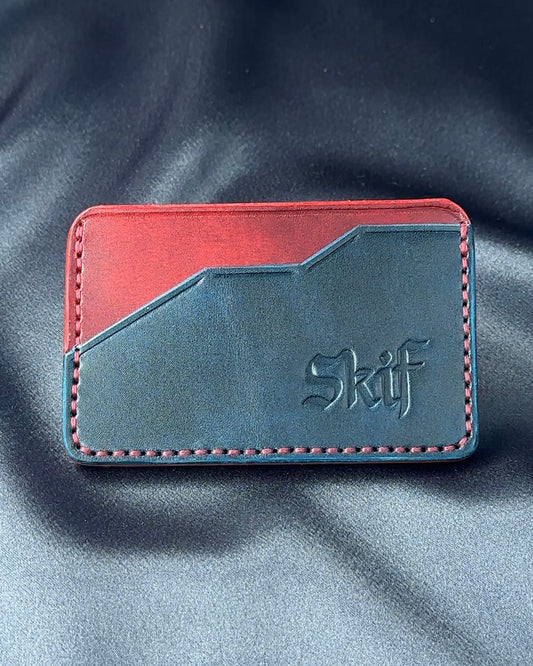 leather card holder front view  EDGE model